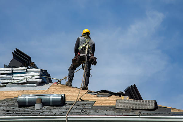 Professional Gutter Installation technician working in Westfield, NJ